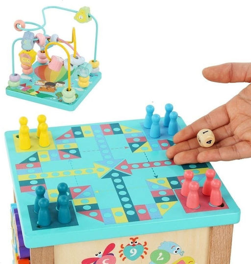 Cub Logic Centru de Activități Multifuncțional 5 în 1 Copii 3 Ani+ Lemn 30×19×19 Cm Multicolor