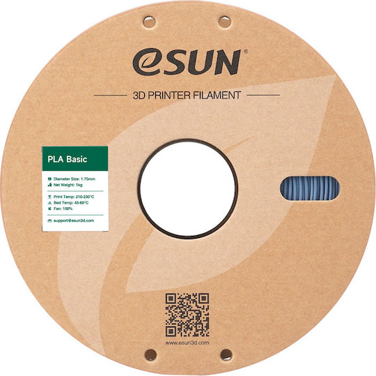 Esun PLA 3D Printer Filament 1.75mm Light Grey 1kg 1τμχ (Spool)