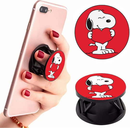 Snoopy Takemy Heart Phone Holders Stand Stand Βάση Στήριξης Κινητού Στο Χέρι