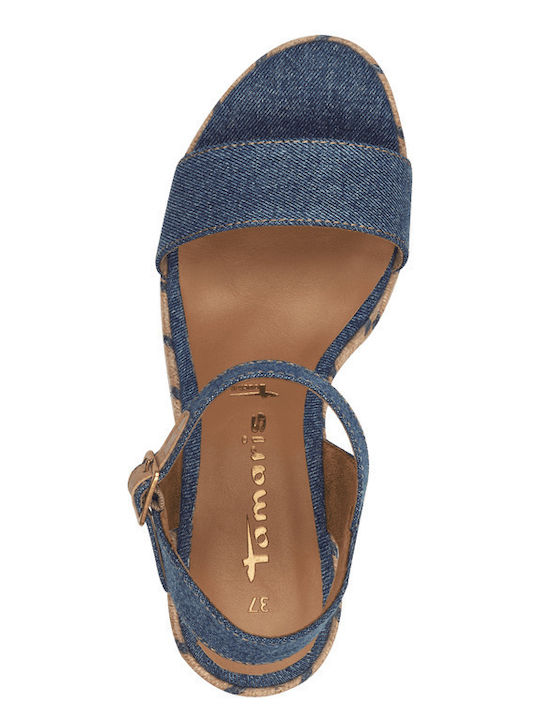 Anatomische Damenplattformen Blau