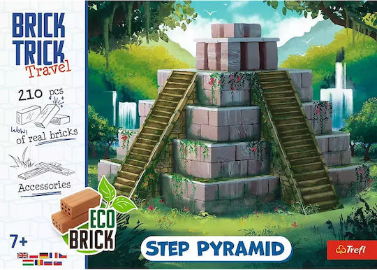 Trefl Jucărie De Construcție Construcții Din Ceramică Brick Trick M Travel Step Pyramid