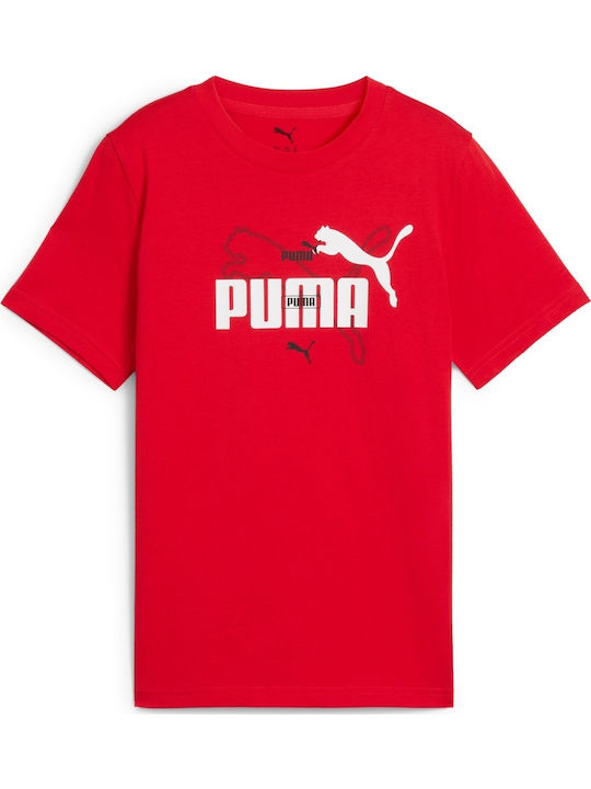 PUMA Kids' T-shirt Red Logo
