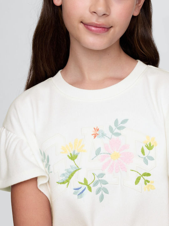 Mädchenkleid Mädchenkleider Langärmelig Off-White