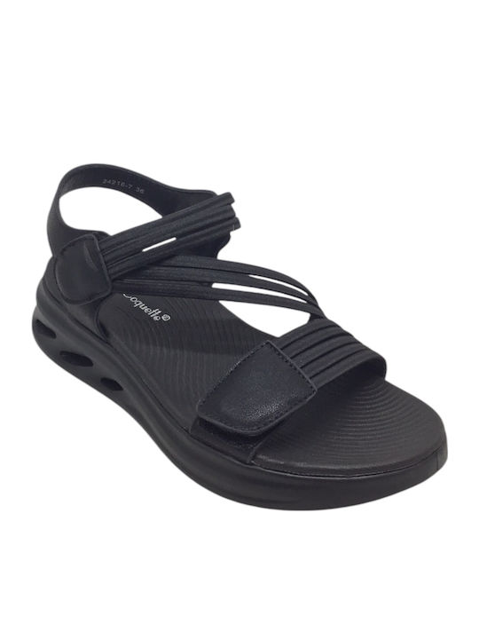 Anatomic Women's Ankle Strap Platforms Black