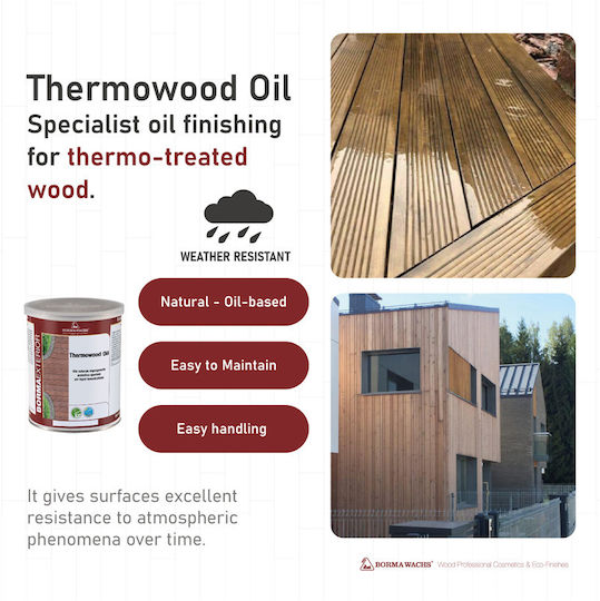 Borma Wachs Thermowood Impregnation Varnish Solvent Based Colorless 2.5lt