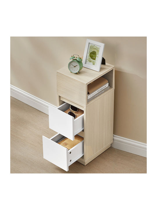 Nachttisch Beige 30x25x65cm