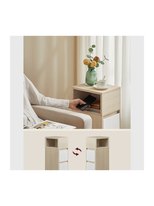 Nachttisch Beige 30x25x65cm