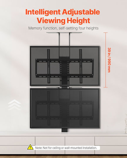 Vevor Motorized TV Lift Mount Remote Control 32-70 Inch TV