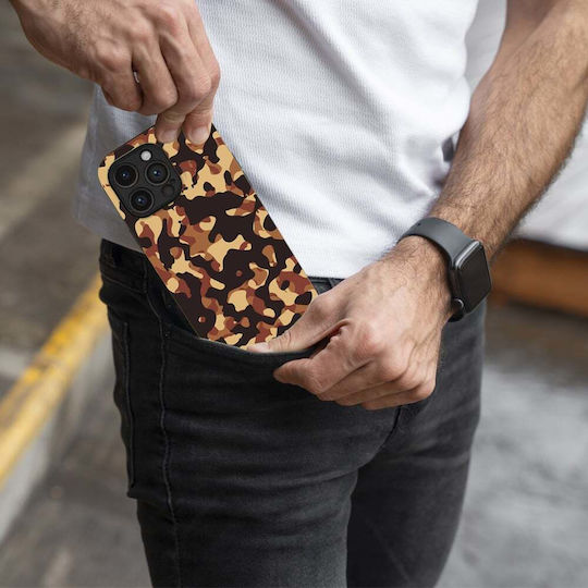 Sonique Camouflage Army Series Case for Motorola Moto G75 5G Brown 01