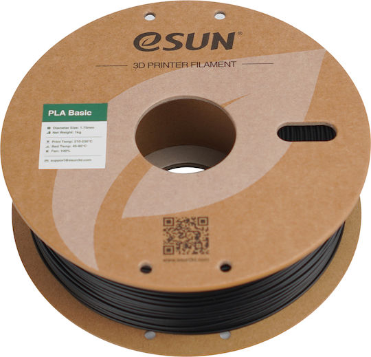 Esun PLA 3D Printer Filament 1.75mm Black 1kg 1pc Spool