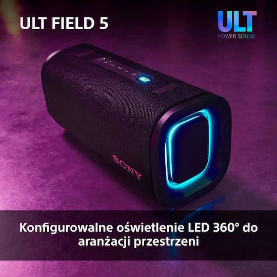 Sony ULT Field 5 Waterproof Bluetooth Speaker 27W with Battery Life up to 25 hours White