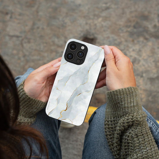 Sonique Marble Series Case for Motorola Moto G75 5G White 01