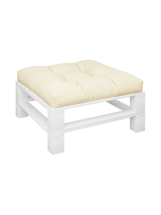 vidaXL Pernă De Bancă Pentru Scaune De Grădină Crem 80x80cm