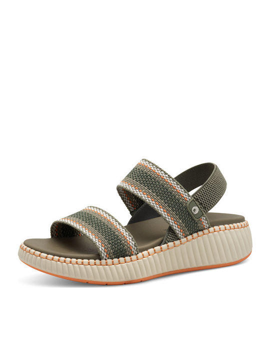 Γυναικεία Σανδάλια Flatforms Πράσινα