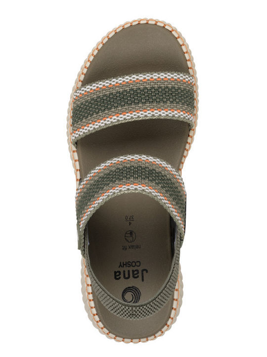 Γυναικεία Σανδάλια Flatforms Πράσινα