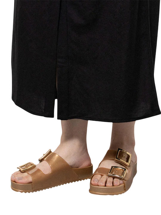 Women's Flat Sandals in Pink Color