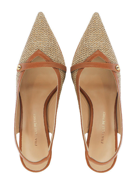 Leather Tabac Brown High Heels