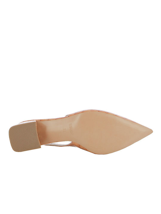 Leather Tabac Brown Low Heels