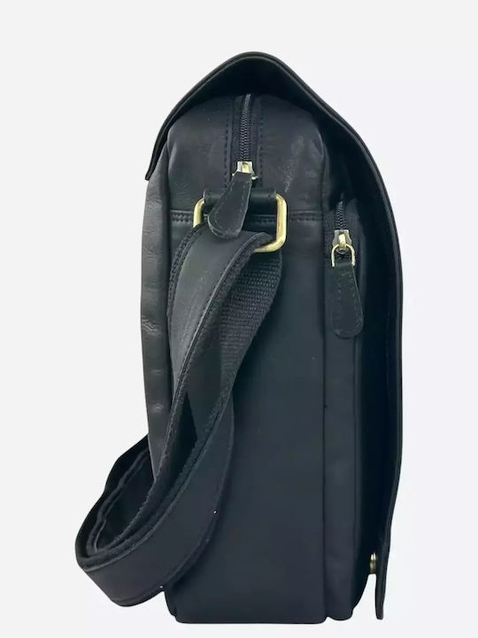 Leather Men's Bag Shoulder / Crossbody Black