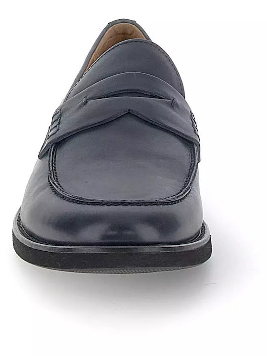 Velour Мъжки мокасини в Син цвят