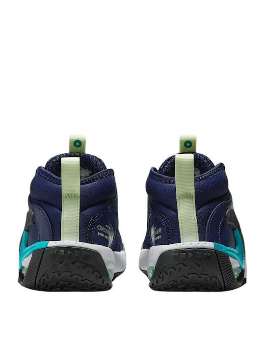 Air Zoom Crossover Kids Sports Shoes Basketball with Laces Navy Blue