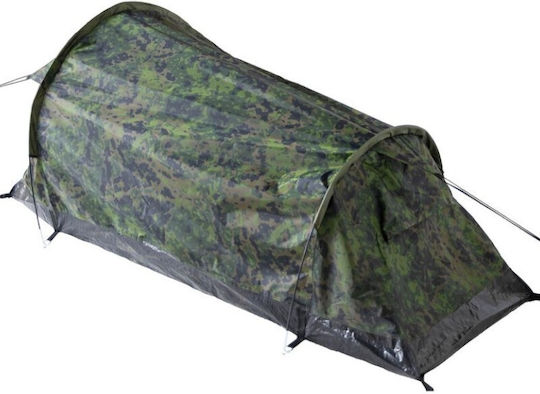 MFH Camping Tent Tunnel Khaki 3 Seasons For 1 Person 210cm
