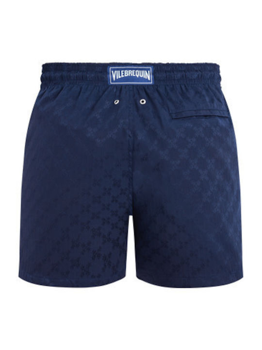 Men's Swimwear Shorts Dark Blue with Patterns