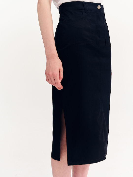 Bleistift Midi Rock Black