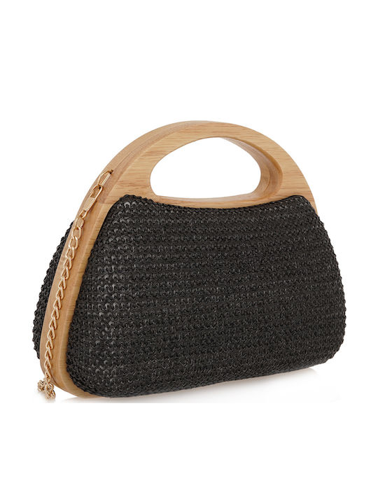 Straw Women's Bag Handbag Black