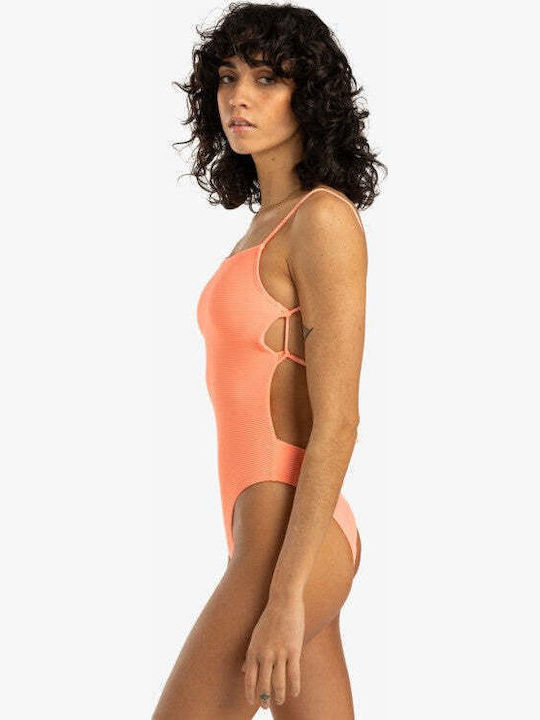Tanlines Eva Badeanzug mit Abnehmbarer Verstärkung Peach Tart