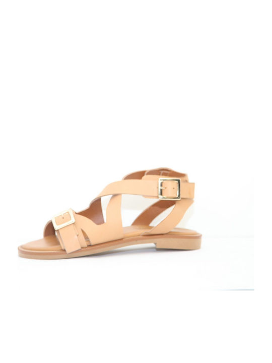 Sandale Casual Damă din Piele Maro