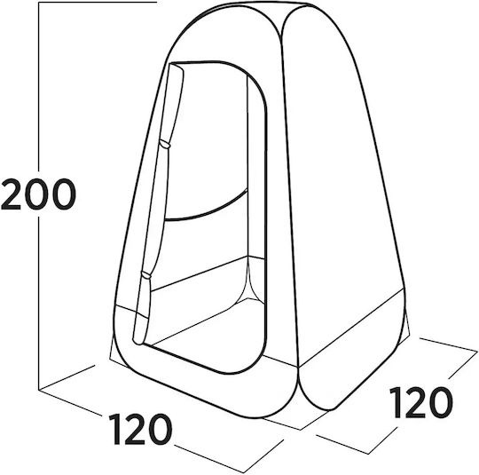 Easy Camp Καλοκαιρινή Σκηνή Camping Pop Up Τουαλέτας Μπλε 120x120x200εκ.
