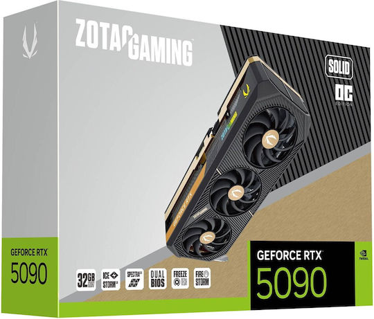 Zotac GeForce RTX 5090 32GB GDDR7 Solid OC Κάρτα Γραφικών