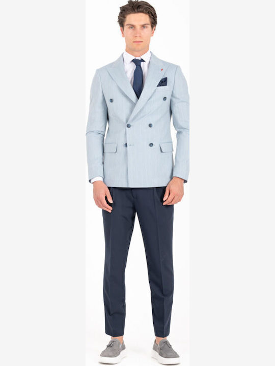 Men's Suit Jacket Slim Fit Light Blue