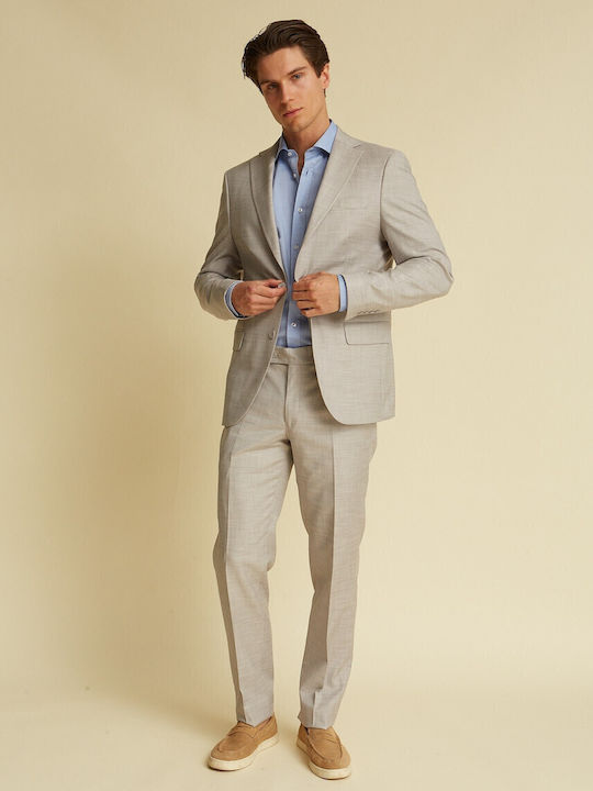 Men's Suit Jacket Khaki