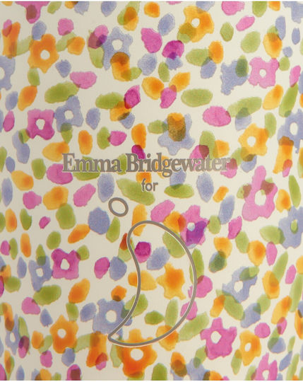 Chilly's Coffee Cup Emma Bridgewater Glass Thermos Stainless Steel BPA Free 340ml Wildflower Meadows