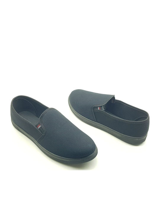 Men's Canvas Slip-Ons Black