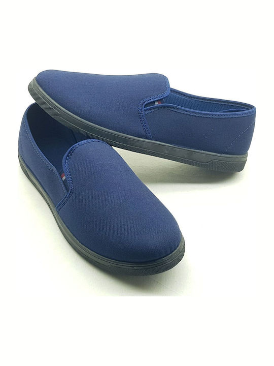 Πάνινα Ανδρικά Slip-On Μπλε