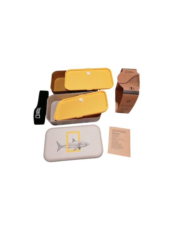 National Geographic Microwave Plastic Lunch Box Blue 1400ml