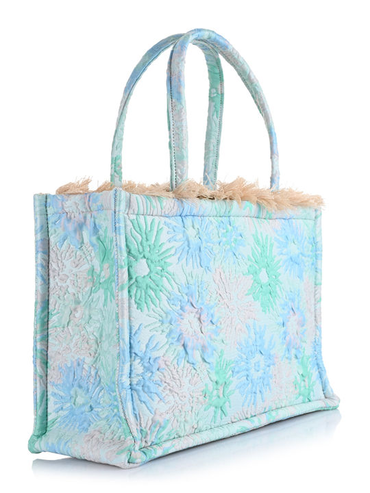 Coral Women's Bag Tote Handbag Light Blue
