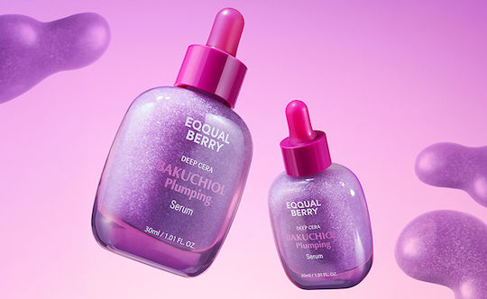 Eqqualberry Bakuchiol Plumping Αντιγηραντικό Serum Προσώπου με Bakuchiol & Ρετινόλη για Σύσφιξη 30ml