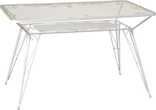 Трапезна Ковано желязо Стабилна 160x90x73бр Galvanized Трапезна Ковано желязо Стабилна 160x90x73бр Galvanized