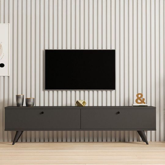 Stand TV Jate Antracit L160xA25xÎ40cm