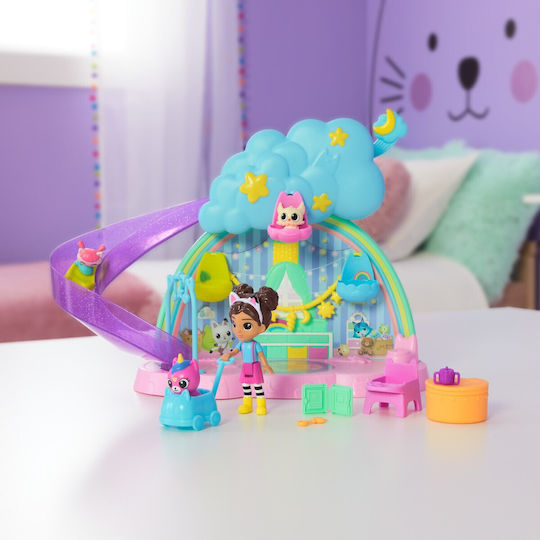 Spin Master Gabby's Dollhouse Kitty Care Ear Purrfect Playroom Kitty Care Playset for Ages 3+ (Miscellaneous Designs)