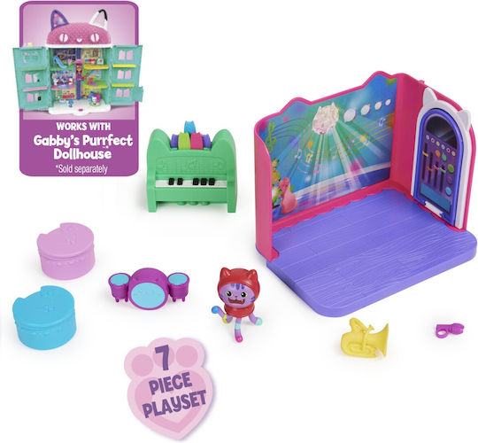 Spin Master Casa De Păpuși A Lui Gabby Daniel James Catnip Groovy Music Room Set De Camere De Lux Groovy Music Room Deluxe 'Daniel James Catnip' Pentru 3+ Ani