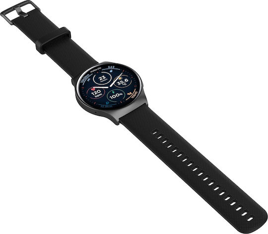 Motorola Moto Watch 120 Aluminium 50mm with Heart Rate Monitor (Black)