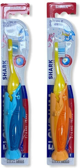 Elgydium Shark Βρεφική Οδοντόβουρτσα για 2+ Χρονών πολύχρωμο