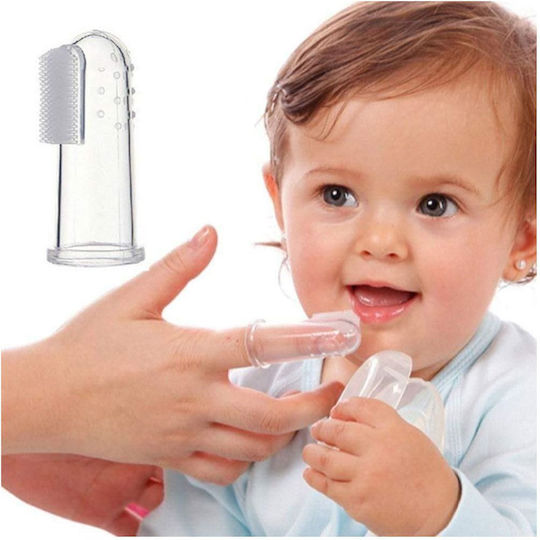 Babyono Baby Finger Toothbrush for 0m+ Transparent