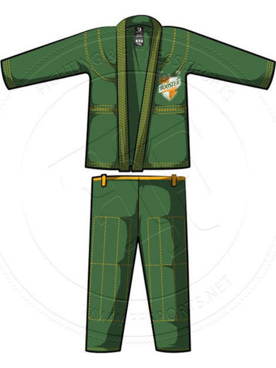 Booster Men's Brazilian Jiu Jitsu Jacket Green