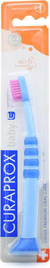 Curaprox Curakid Ck 4260 Super Soft Βρεφική Οδοντόβουρτσα για 0m+ Μπλε/Φούξια